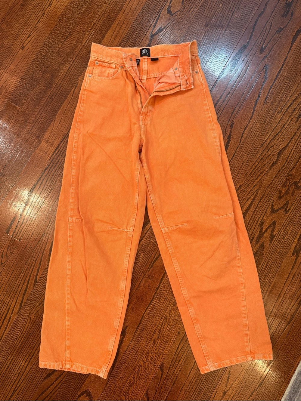 BDG Orange High-Rise Baggy Jeans Sz 25